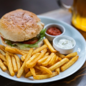 Fries and Burger